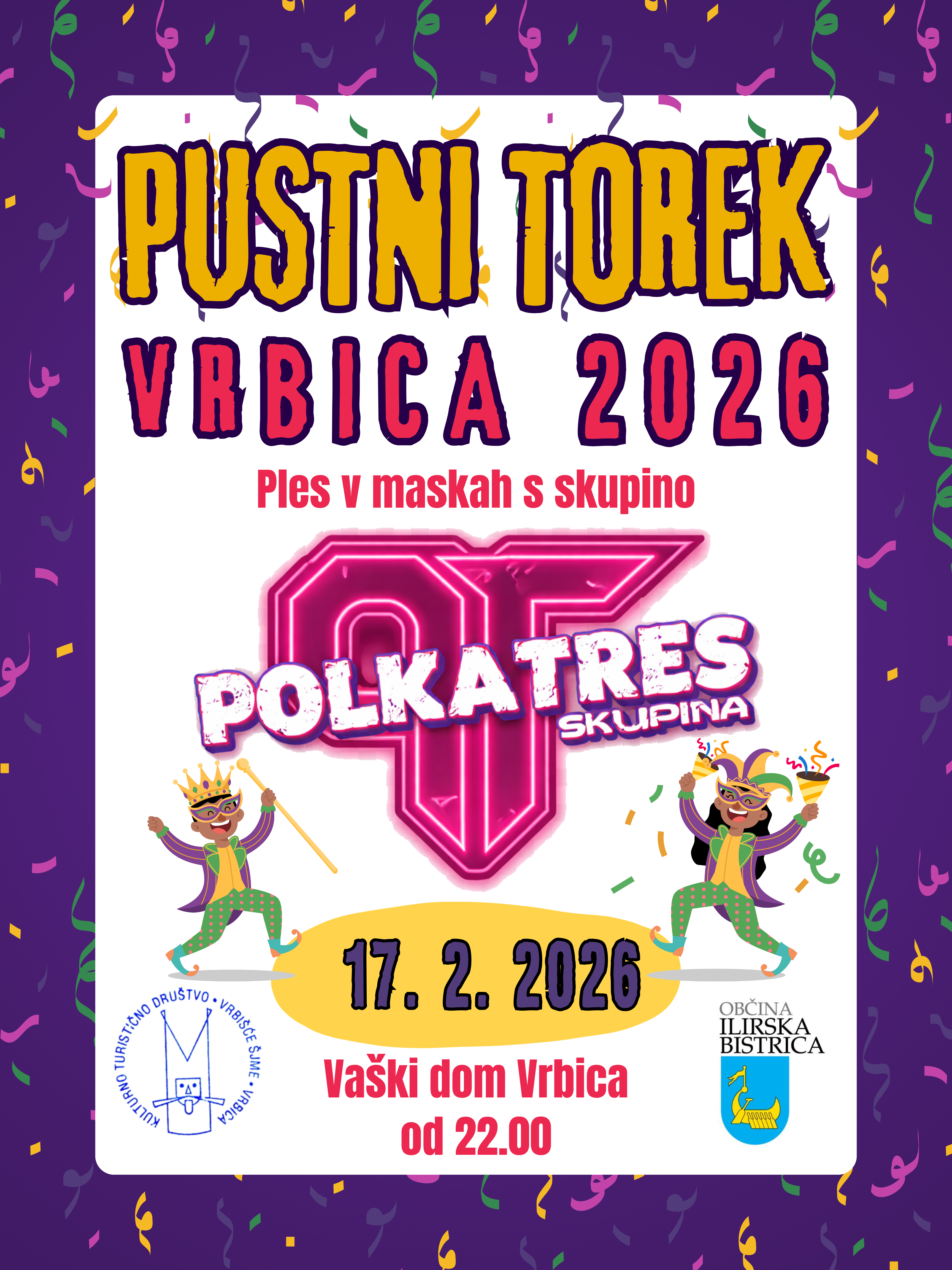 Vabilo pust torek
